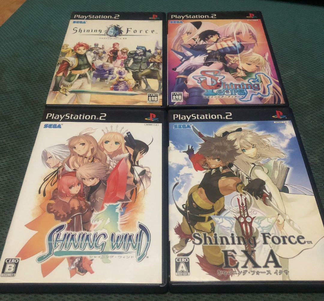 Shining Wind Tears shining Force EXA NEO 4Games set Sony PlayStation 2 PS2 Japan