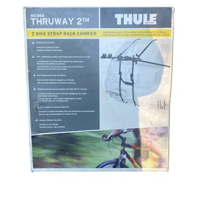 Thule 969 Thruway 2 -6 Strap Bike Rack Carrier Trunk New Sealed Original Package