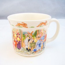 Royal Doulton Bunnykins 1-Handle Hug-A-Mug Célébrez Votre Baptême (Font) EXC