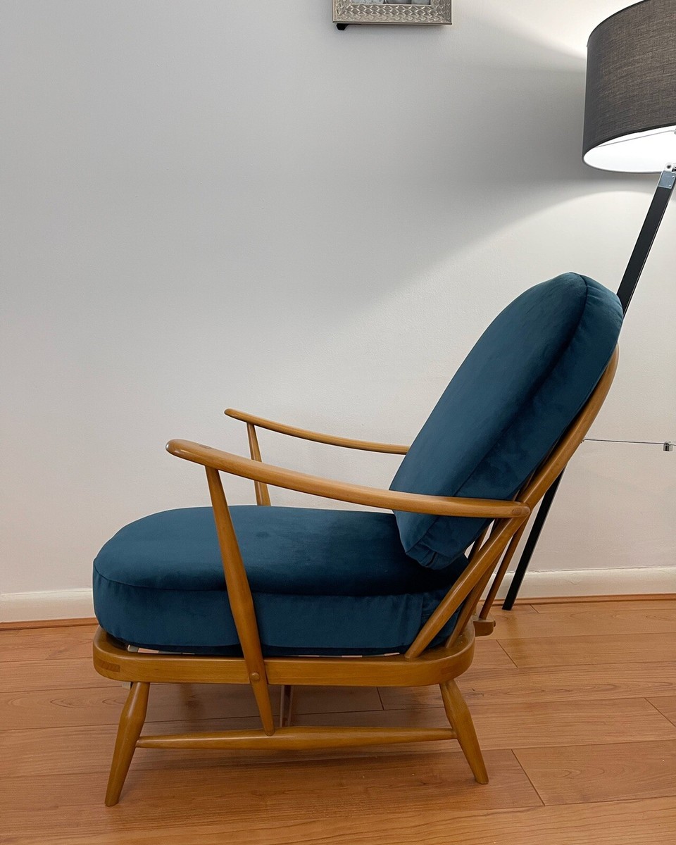 chair cushions covers For Ercol 203 In WARWICK Mystere Peacock