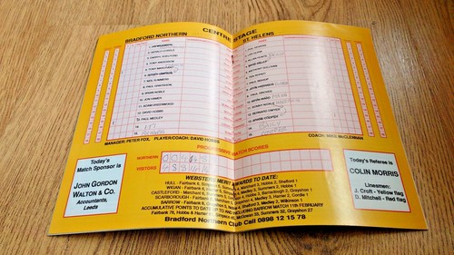 Bradford Northern Rugby League Programmes 1971 - 1993 - Picture 135 of 141
