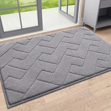 Indoor Door Mat, 32x20, Washable Entry Mat, Sturdy Non-Slip Rubber Backing, Easy