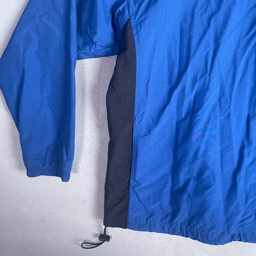 Cabela's Pullover Windbreaker V-Neck Lightweight Jacket Blue Black Large - Picture 4 of 9