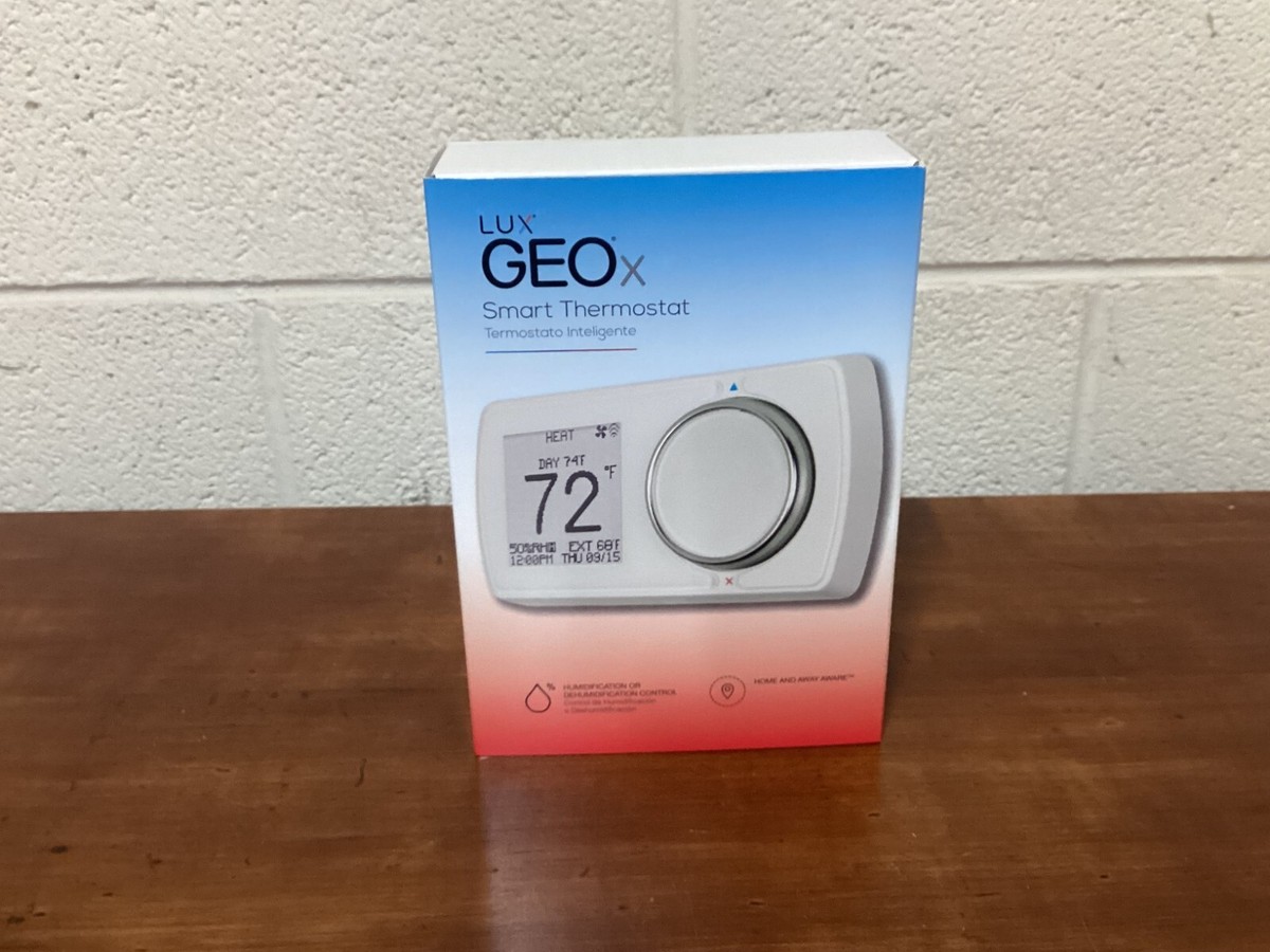 LUX Low Voltage WiFi Thermostat: 7 Day, 3 1/8 in Overall Ht GEOX-WH-005 |  eBay