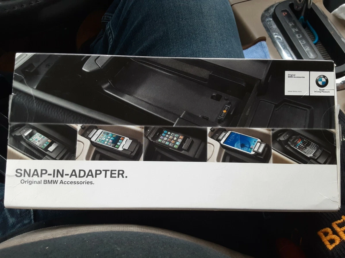 2014 BMW 328i F30 APPLE i PHONE SNAP IN CELL PHONE CRADLE ADAPTER Like New