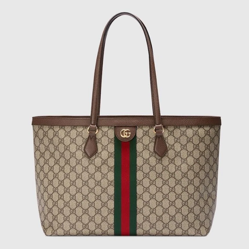 GRAND SAC FOURRE TOUT GUCCI OPHIDIA GG SUPREME EN TOILE ENDUITE AVEC DOUBLE POIGNÉE