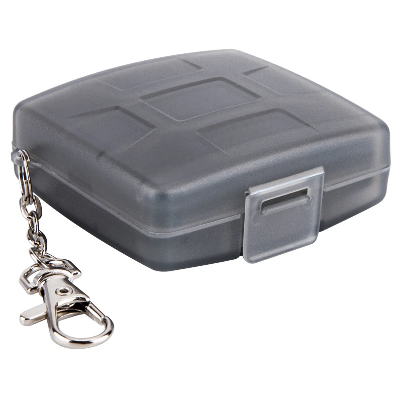 JJC 64*64*26mm Anti-dust Memory Card Case w/ Lock&Ring fits 4 SD + 4 MSD Cards - Image 3 of 4