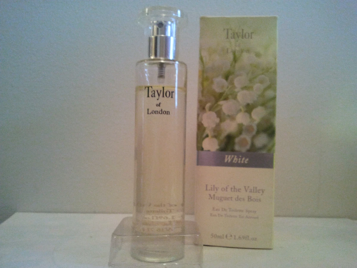 VINTAGE TAYLOR OF LONDON WHITE LILY OF THE VALLEY MUGUET DES BOIS