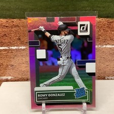 2022 Donruss Optic Pink Prizm Romy Gonzalez #78 Rookie RC Chicago White Sox