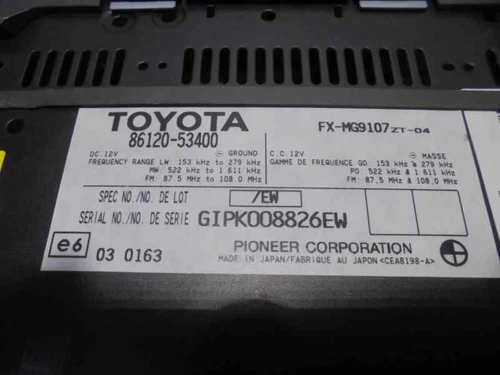 8612053400 Sistema Audio/Radio Cd para LEXUS IS (DS2/IS2) 220d 2010 4371651 - Imagen 2 de 9