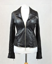 Jaded By Knight Studded Leather Jacket Silk Lining Size M Rrp £2500 Lf7 Pp 01