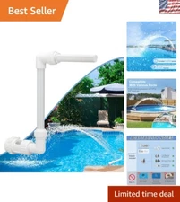 Elegant Pool Waterfall Fountain - Adjustable Aerator for Cooler Water Ambiance