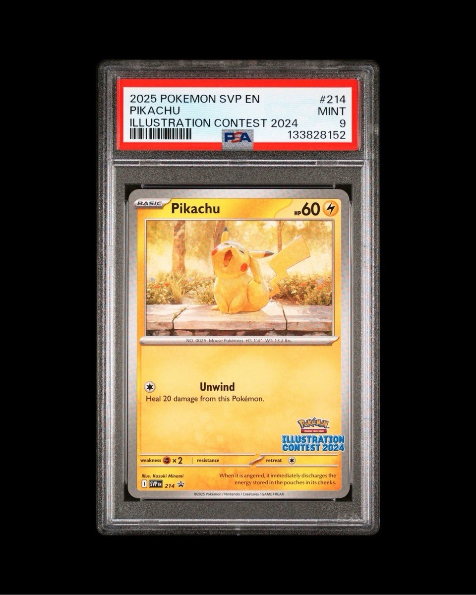 Pokemon SVP 214 - Stamped 2025 Illustration Contest Promo Pikachu