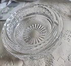 Vtg Waterford Ireland Heavy Lead 24% Crystal AshTray Bowl  7" Classic Diamond
