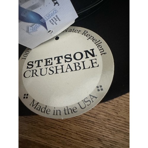 Stetson Cruiser Crushable Wood Felt Fedora. Neu mit Etikett und Karton. - Bild 10 von 13
