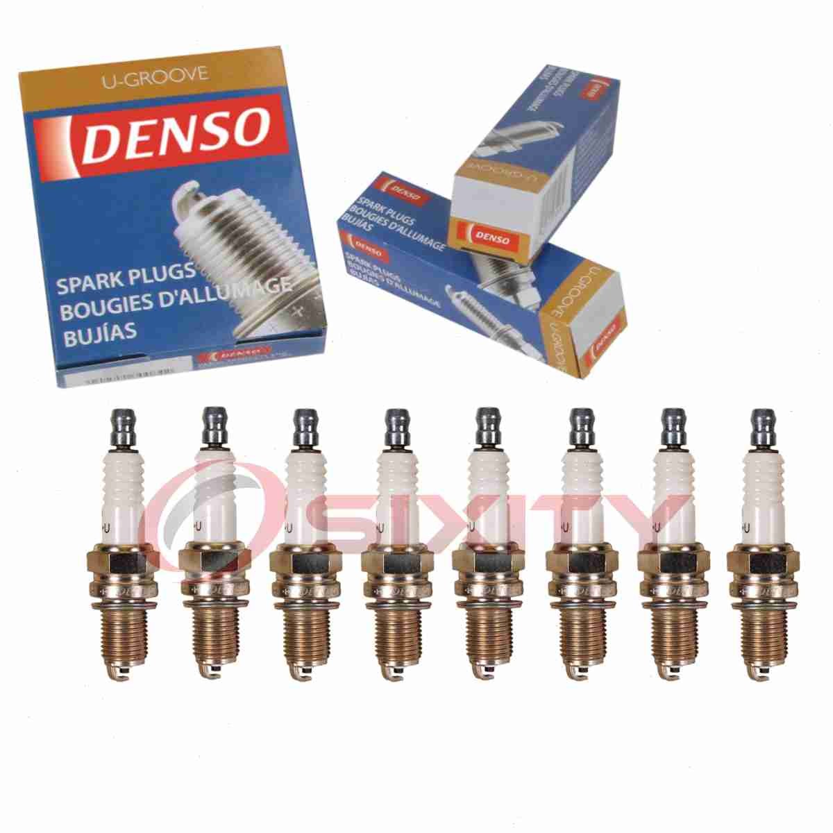 8 pc DENSO 3313 Standard U-Groove Spark Plugs for XU27EPR-U 2641 Ignition qb