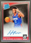 2018-19 Panini Donruss Optic Shai Gilgeous-Alexander Rated Rookie RC Auto #162