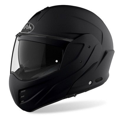 Helm Modular Airoh Mathisse Black Matt Matte Black Backflip 180°