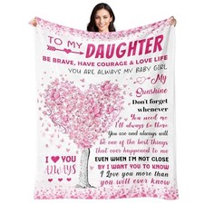 from Mom Dad - to My Daughter Blanket - Daughters 50"x60" Daughter Gifts