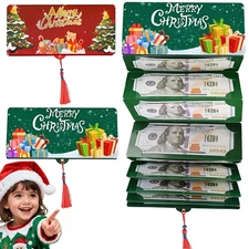 Christmas Cash Gift Envelopes 2 Pack with 10 Slot Holiday Money Holders NEW