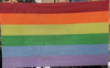 Pride Flag Beaded Flag LGBTQ Handmade
