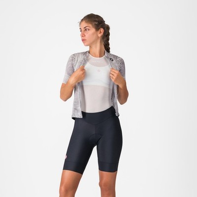 CASTELLI PRIMA 2 SHORT DAMEN RADHOSE KURZ MIT POLSTER FAHRRADHOSE SCHWARZ