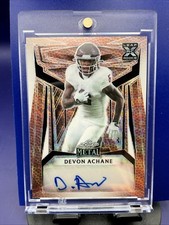 2023 Leaf Metal Devon Achane - RC AUTO Football PIG SKIN - #’d /5 - Dolphins