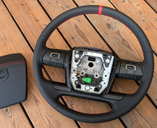 New Leather Steering Wheel For Volvo Fm Fh Fmx 4-series 5-series Aero Oem Red