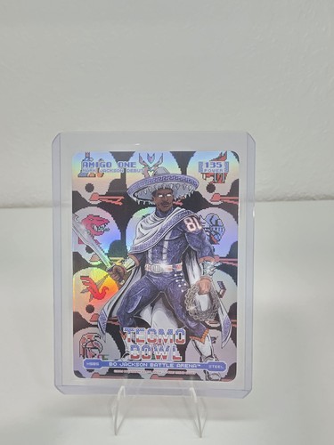 Bo Jackson Battle Arena Tecmo Bowl #160 Amigo One MARK JACKSON Helmets Ice Foil