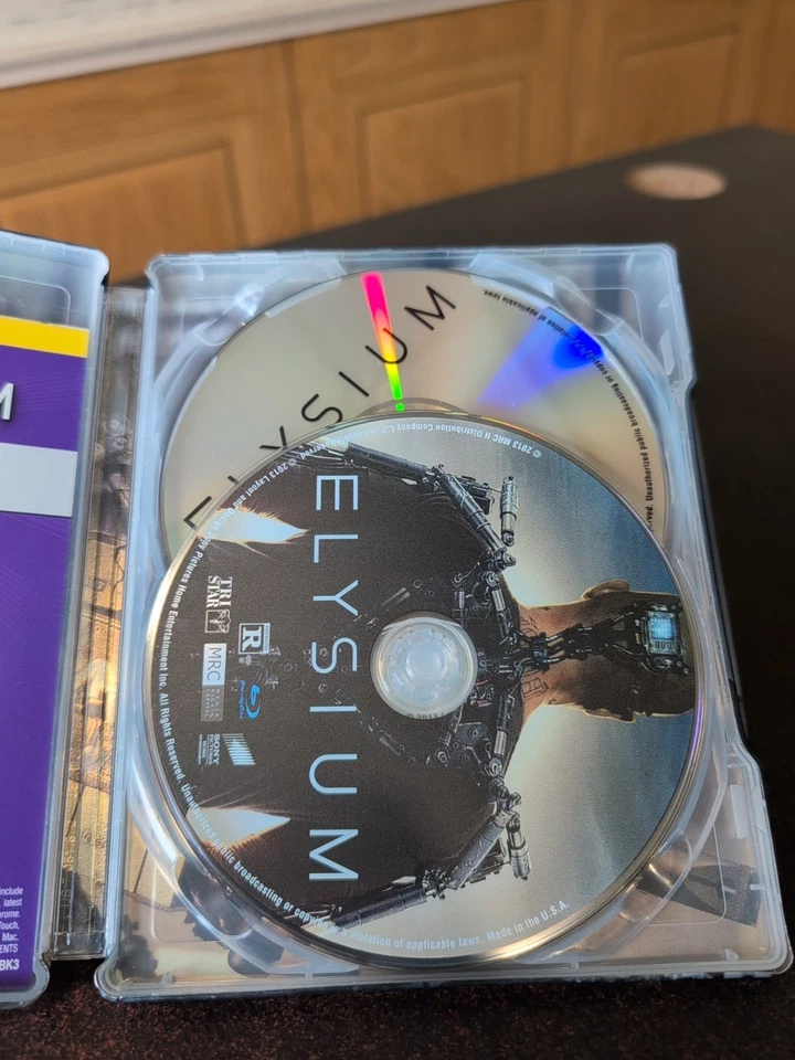 Elysium (Blu-ray & DVD, Steelbook Release) Matt Damon, Jodie Foster Free Ship Foto 2 de 4