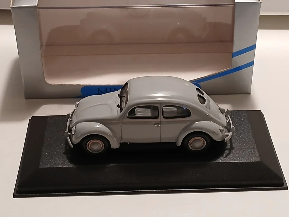 Minichamps VW Käfer Brezelfenster 1949 grau 1:43 PMA 430052001 OVP