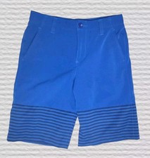 Under Armour Loose Chino Shorts Youth Boys 12 Blue Heatgear Golf Performance