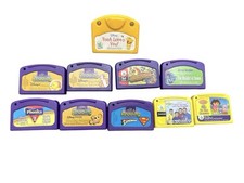 10 LeapPad, LeapFrog, Quantum Pad, LeapPad Learning Game Cartridges Lot UNTESTED