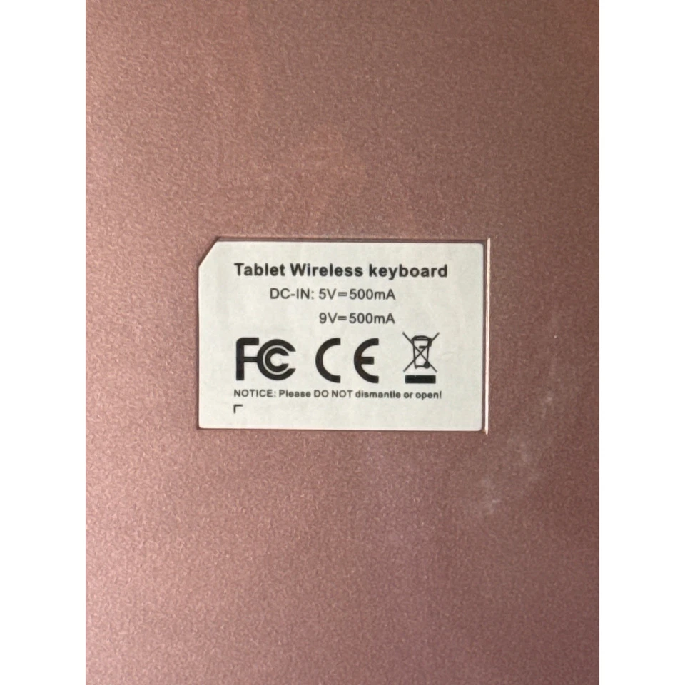 F17 Wireless Keyboard-iPad Pro 12.9" Touchpad, Backlight, 360 Rotation-Rose Gold - Image 4 of 4