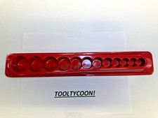 Snap-on New 12pc 516-1 38 Drive Deep Magnetic Socket Oraganizer Tray Pakty225