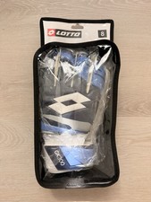Lotto GK300 Goalkeeper Gloves Blue White Silver Size 8 Soccer Latex Padded