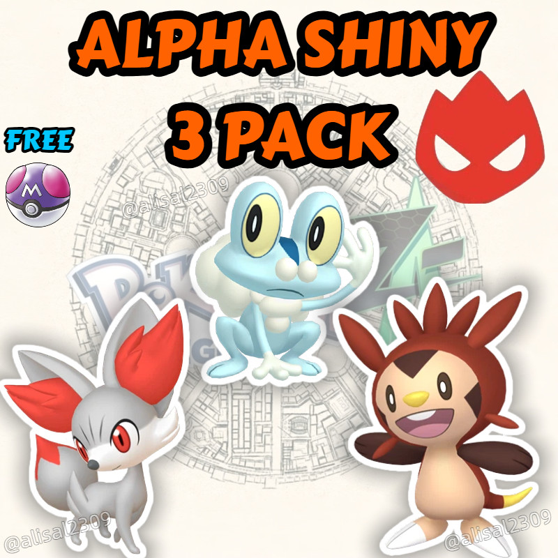 KALOS STARTERS ✨ALPHA SHINY 6IV ✨FENNEKIN + FROAKIE + CHESPIN✨Pokemon Legends ZA