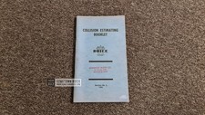 1953 Buick Collision Estimating Booklet (ORIGINAL)