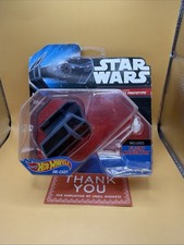 New Star Wars Hot Wheels Darth Vader's Tie Advanced X1 Prototype, With Stand Toy