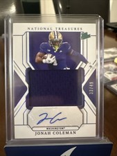 2025 National Treasures Collegiate - Jonah Coleman (Rated Prospects) 10/49