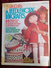McCall's Needlework And Crafts December 1989 Hardcover " Holiday Crafts "
