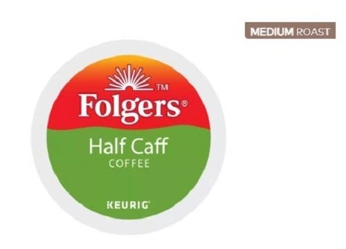 🆕☕ Folgers half 1/2 Caff Keurig Coffee K-cups