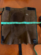 suede brown leather  HALF chaps xs very good con used once by  mountain horse