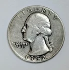 1952 P Washington Quarter Dollar 90% Silver 25 Cents Constitutional Silver #M88
