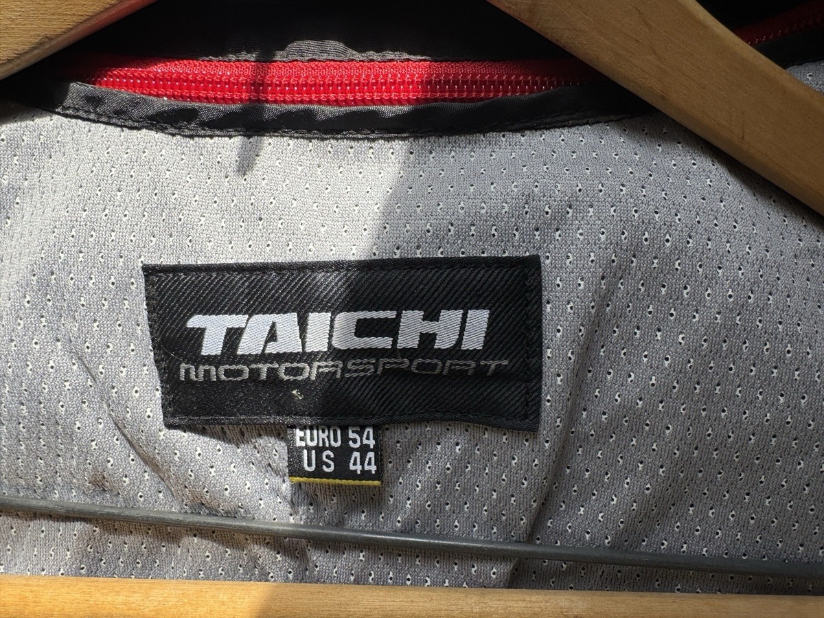 RS Taichi Leather Motorcycle Road Racing Jacket Eur 54/44 US Perf