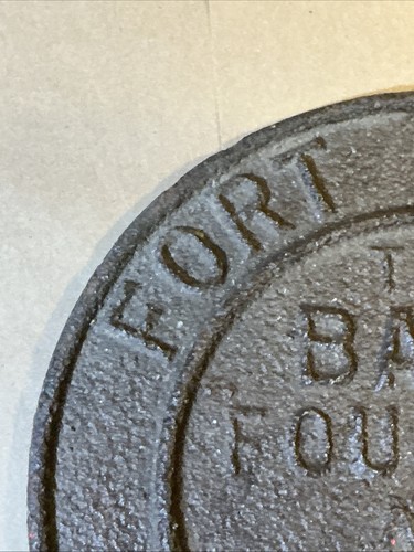 Antique Cast Iron Plaque Bass Foundry And Machine Company Fort Wayne IN JDJ101 - Picture 2 of 18