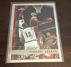 Michael Jordan 1997-98 Topps Chrome Card #123. Sharp Corners/Edges Nice!
