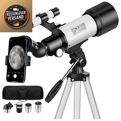 Astronomie Fernrohr 70 mm 400 mm 90x Barlow