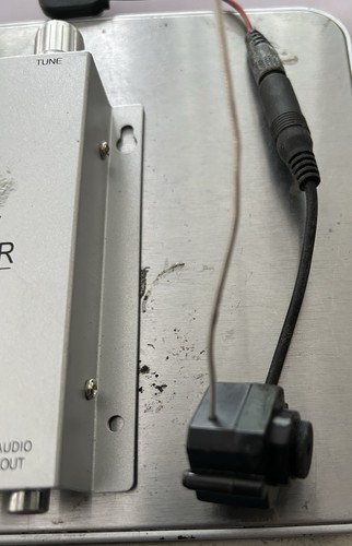 RADIO AV RECEIVER 9v With Antenna And Camera Plugin For 9v Battery Works - Picture 3 of 3