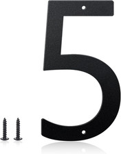 5 Inch House Numbers and Metal Letters for Outdoor Signs, House Numbers for Outs